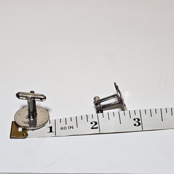 Vintage Swift & Fisher Priests St. Christopher Round Medallion Cuff Links 14 Gr. - Picture 9 of 9